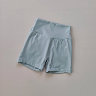 Nude High Waist Peach Hip Seamless Fitness Shorts with Pockets Women's Tight Sports Running Training Dance Hip Lifting Pants - Smarsty