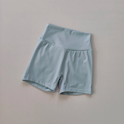 Nude High Waist Peach Hip Seamless Fitness Shorts with Pockets Women's Tight Sports Running Training Dance Hip Lifting Pants - Smarsty