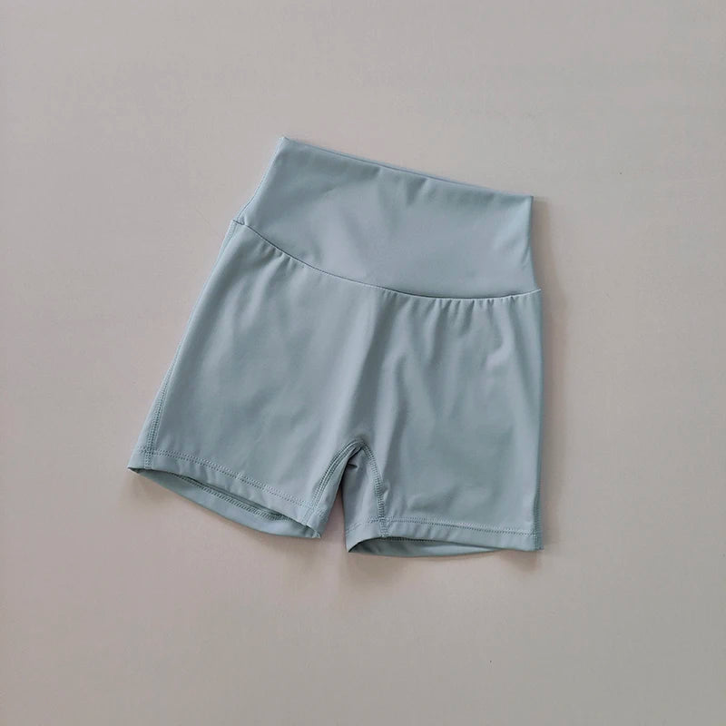 Nude High Waist Peach Hip Seamless Fitness Shorts with Pockets Women's Tight Sports Running Training Dance Hip Lifting Pants - Smarsty