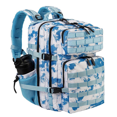 LHI 45L Tactical Backpack for Men and Women Large Athlete Gym Bag Outdoor Sports Hiking Survival Rucksack with Bottle Holder - Smarsty