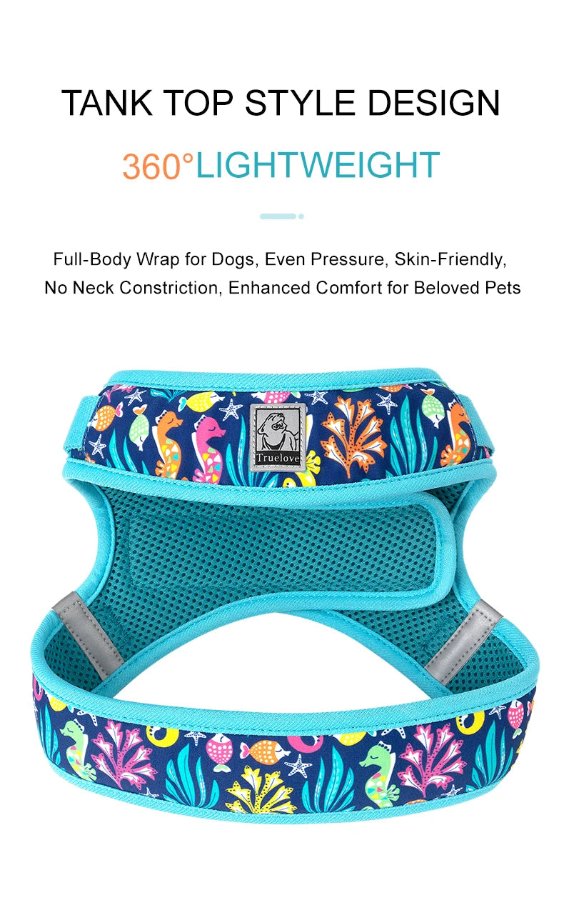 Truelove Floral Mesh Harness for Dogs and Cats - Smarsty