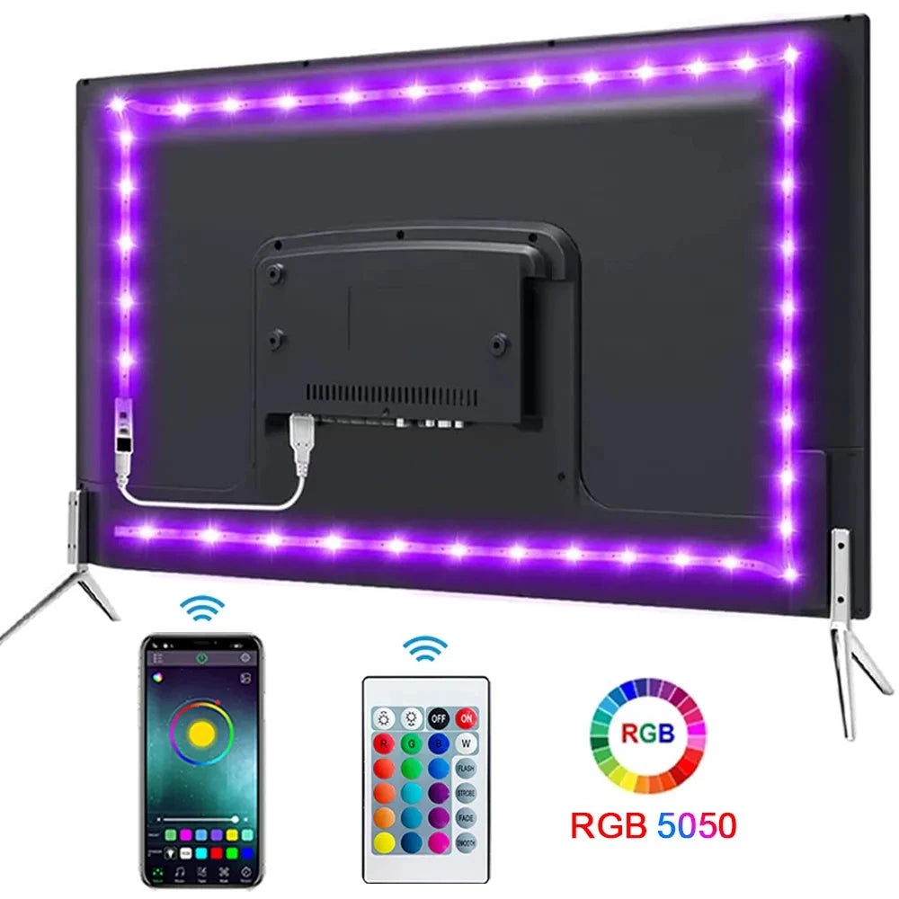 Smart LED Strip Lights with Bluetooth Control for Home Decor - Smarsty