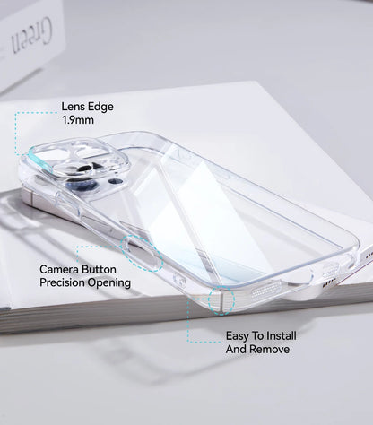 Transparent Shockproof IPhone 15. 16 and 17 Case Lens Protection - Smarsty