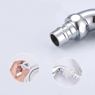 Stainless Steel Double Outlet Water Faucet for Bathrooms - Smarsty