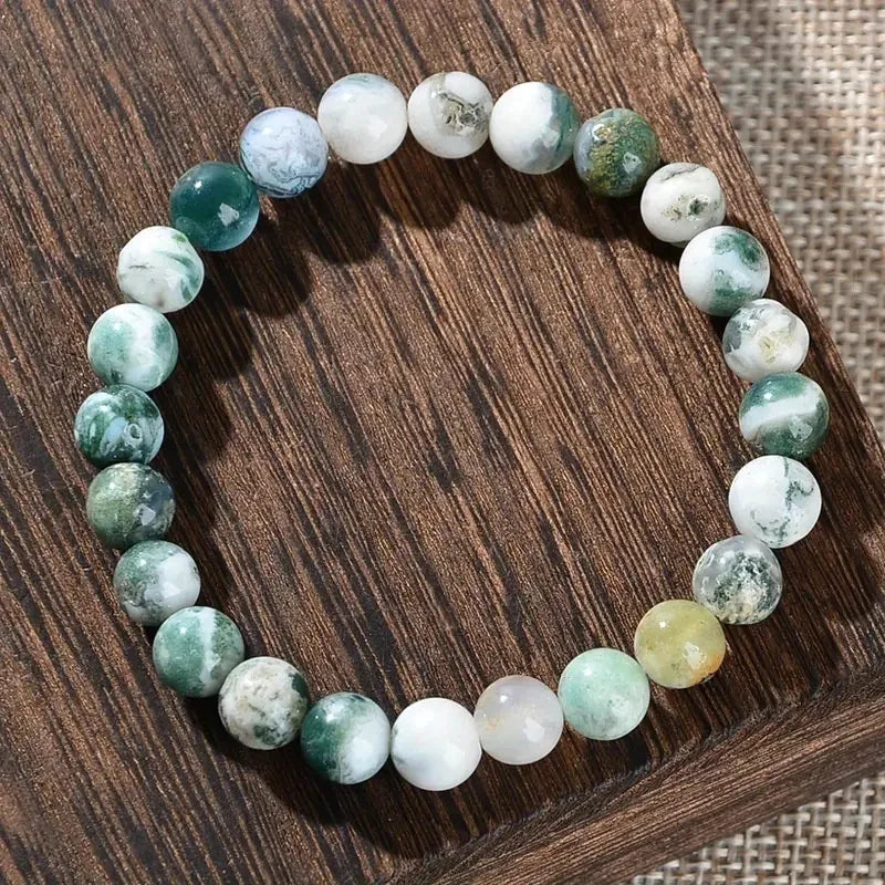 Dendritic Agate Stress Relief Crystal Bracelet - Smarsty