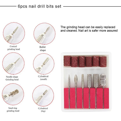 Professional Electric Nail Drill 35000RPM Portable Manicure Machine - Smarsty