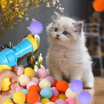 Interactive Cat Toy Launching Mini Shooting Gun Game - Smarsty