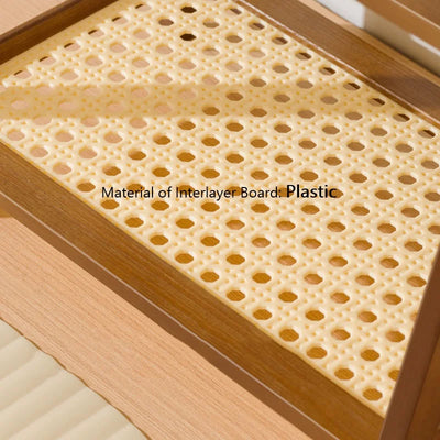 2 Layer Spice Caddy Shelf Bamboo Kitchen Storage Rack Desktop Cabinet Organizer Display Rack Coffee Bar Counter Shelf Cup Holder by Smarsty