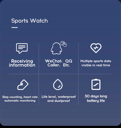 Smartwatch Fitness Tracker with Music Control and Pedometer - Smarsty