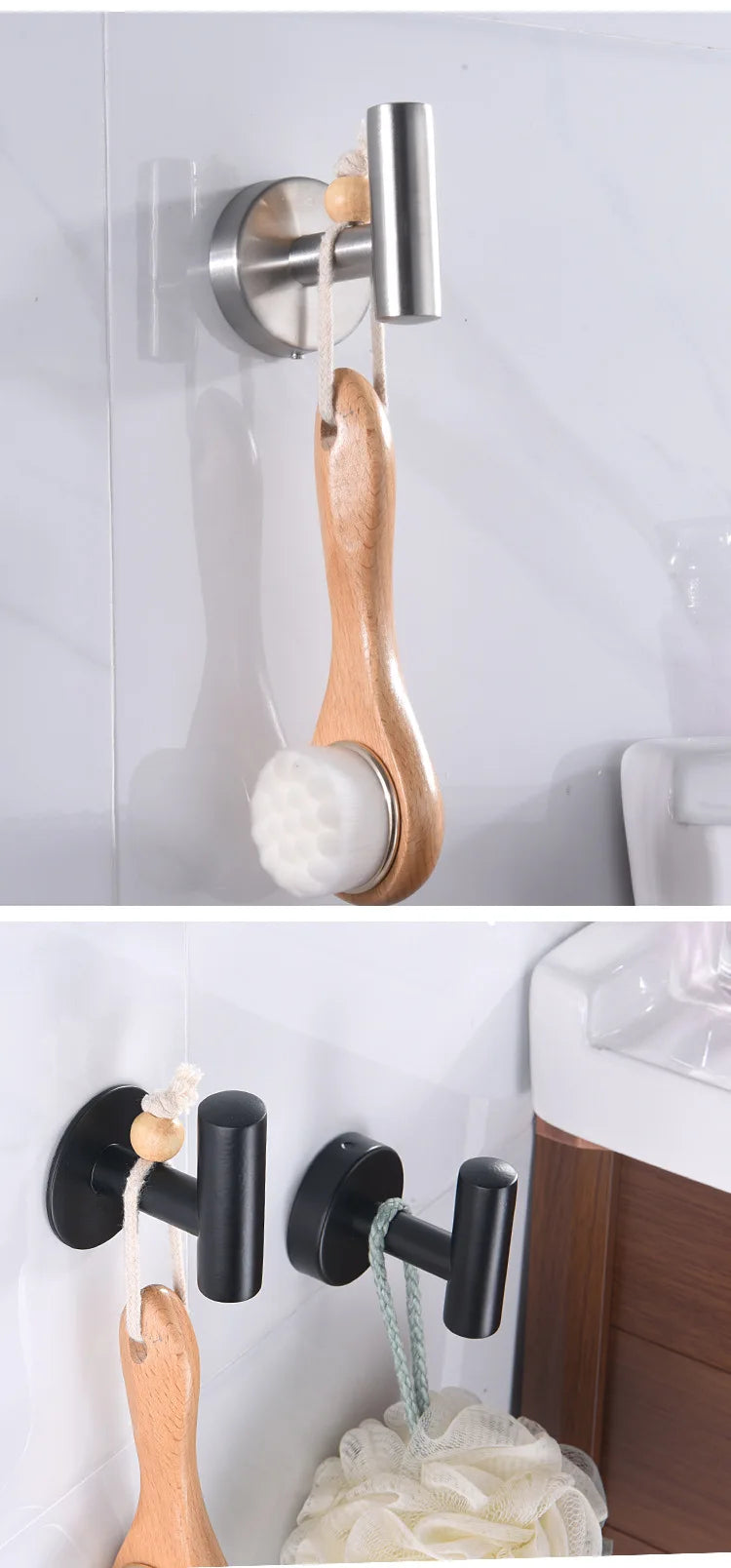 Stainless Steel Bathroom Hardware Set with Towel Rack - Smarsty