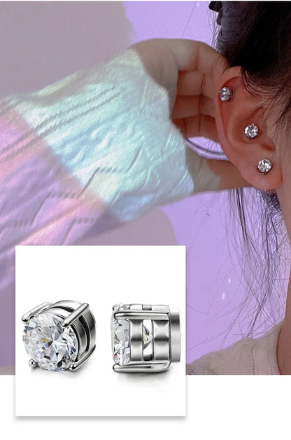Fashion Crystal Magnetic Clip Earrings for Men and Women - Smarsty