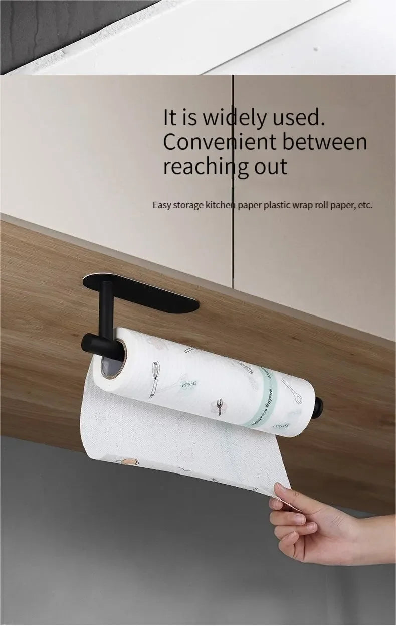 Durable Stainless Steel Paper Towel Rack for Kitchen - Smarsty