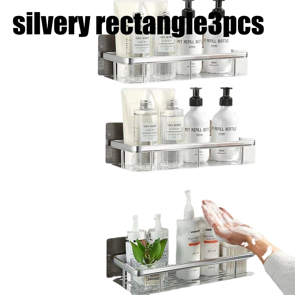 Wall Mounted Bathroom Shelf for Towel and Shampoo Storage - Smarsty