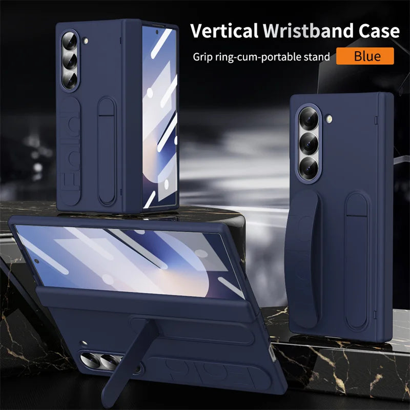 Galaxy Z Fold Case With Pen Slot Kickstand Shield Pro - Smarsty