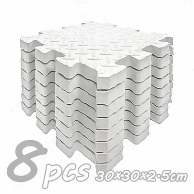 8Pcs/2.5cm Thick Nonslip Baby Crawling Play Mat Soundproof Puzzle Gym Mat for Children's Room and Eco-Friendly Puzzle Mat by Smarsty