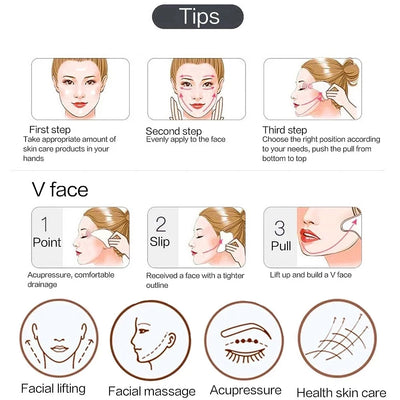 Rose Pink Gua Sha Massage Board for Face Lift - Smarsty