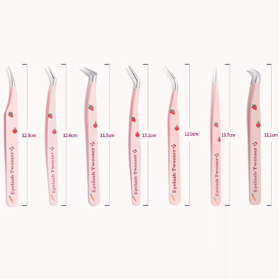 Stainless Steel Eyelash Tweezers for Easy 3D Lash Application - Smarsty
