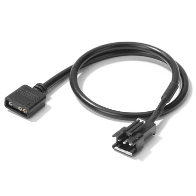 5V 3 Pin/12V 4 Pin 30cm Motherboard RGB LED Light Strip Adapter Conversion Cable