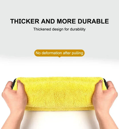 Premium Car Microfiber Towels Double Layer Drying Cloths - Smarsty