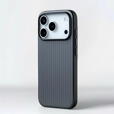 Fashion Plating 3D Luggage Stripes for Magsafe Phone Case for IPhone 17 16 15 14 Pro Max Shockproof Wireless Charge Matte Cover - Smarsty