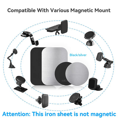 Magnetic Car Phone Holder Metal Plate For Smartphone - Smarsty