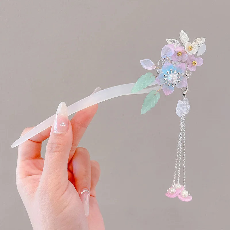 Elegant Flower Tassel Hair Clip for Women - Smarsty