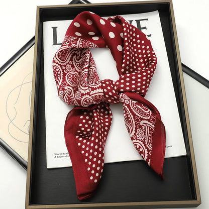 Elegant Silk Floral Hairbands and Neck Scarves - Smarsty