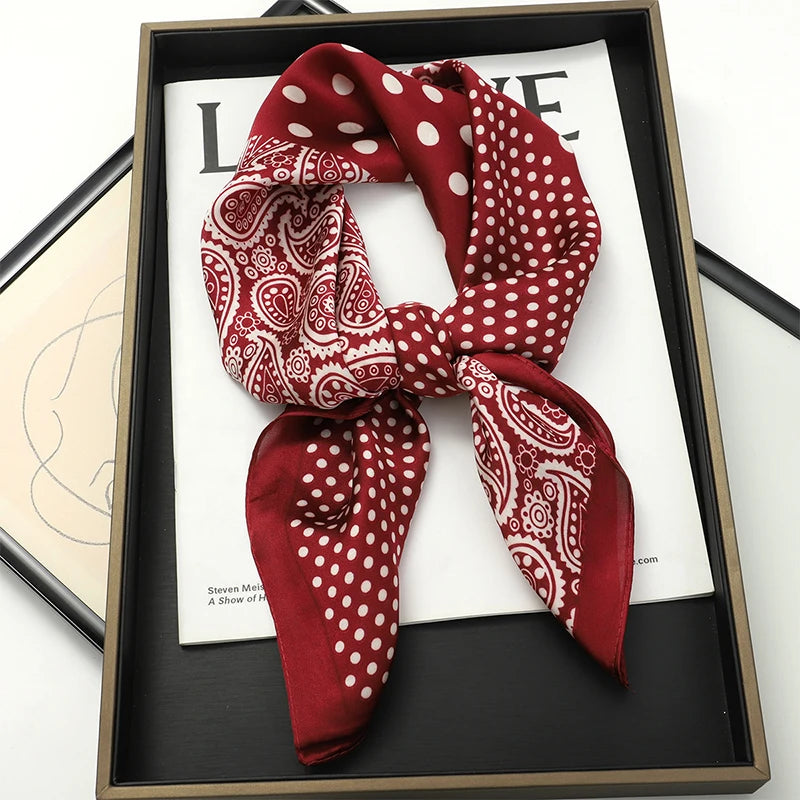 Elegant Silk Floral Hairbands and Neck Scarves - Smarsty