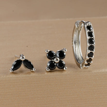 Gold Color Stainless Steel Hoop Earrings Set for Women - Smarsty