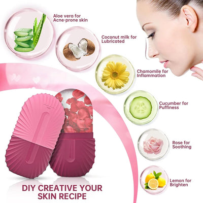 Silicone Ice Face Roller for Pore Reduction and Eye Puffiness - Smarsty