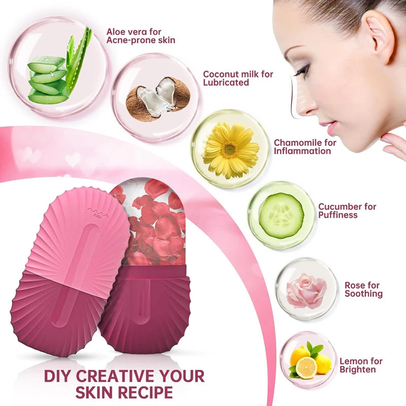 Silicone Ice Face Roller for Pore Reduction and Eye Puffiness - Smarsty