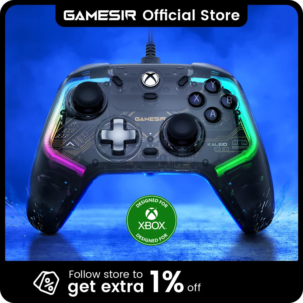 GameSir Kaleid Wired Xbox Controller with Hall Effect Joystick - Smarsty