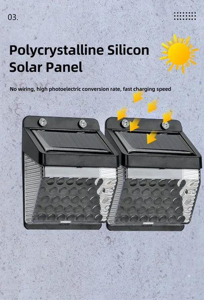 Solar Powered LED Motion Sensor Outdoor Wall Light - Smarsty