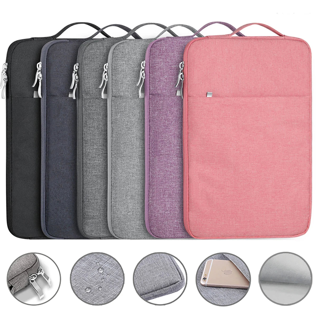 Waterproof Laptop Sleeve Bag Universal 11 16 Inch Soft Case