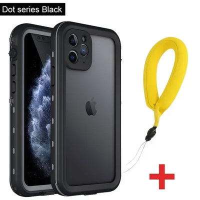Full Sealed Clear IP68 Waterproof Case For iPhone 16 15 14 Plus 13 12 11 Pro Max Mini XS XR X Shockproof Cover Screen Protector by Smarsty