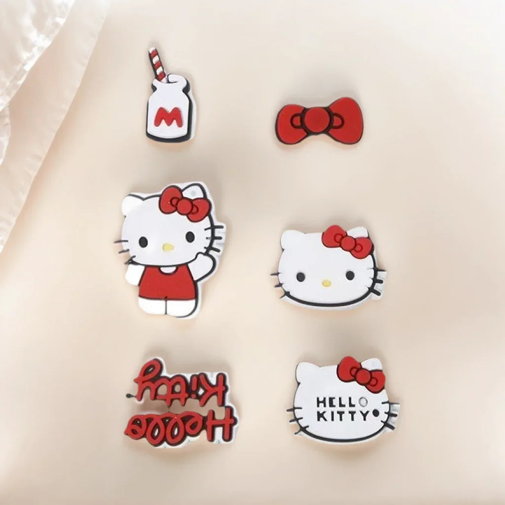 MINISO Sanrio Hello Kitty Shoe Charms DIY Detachable Hole Shoes Decorate Accessories Festival Party Gifts Christmas Gift