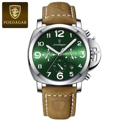Luxury Waterproof Military Watch for Men Luminous Leather - Smarsty