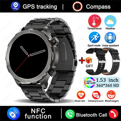 Bluetooth Call Smart Watch For Men With GPS Waterproof - Smarsty