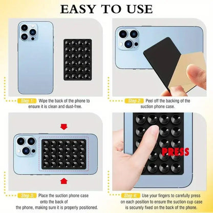 Silicone Suction Phone Holder Wall Mount Anti Slip Stand - Smarsty