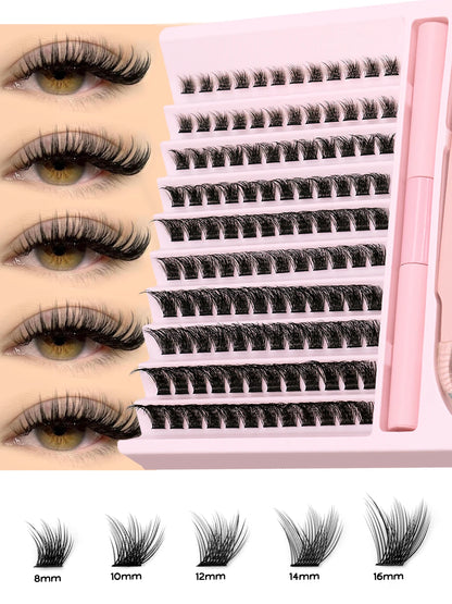 GROINNEYA DIY Eyelash Clusters Kit with Strong Hold - Smarsty