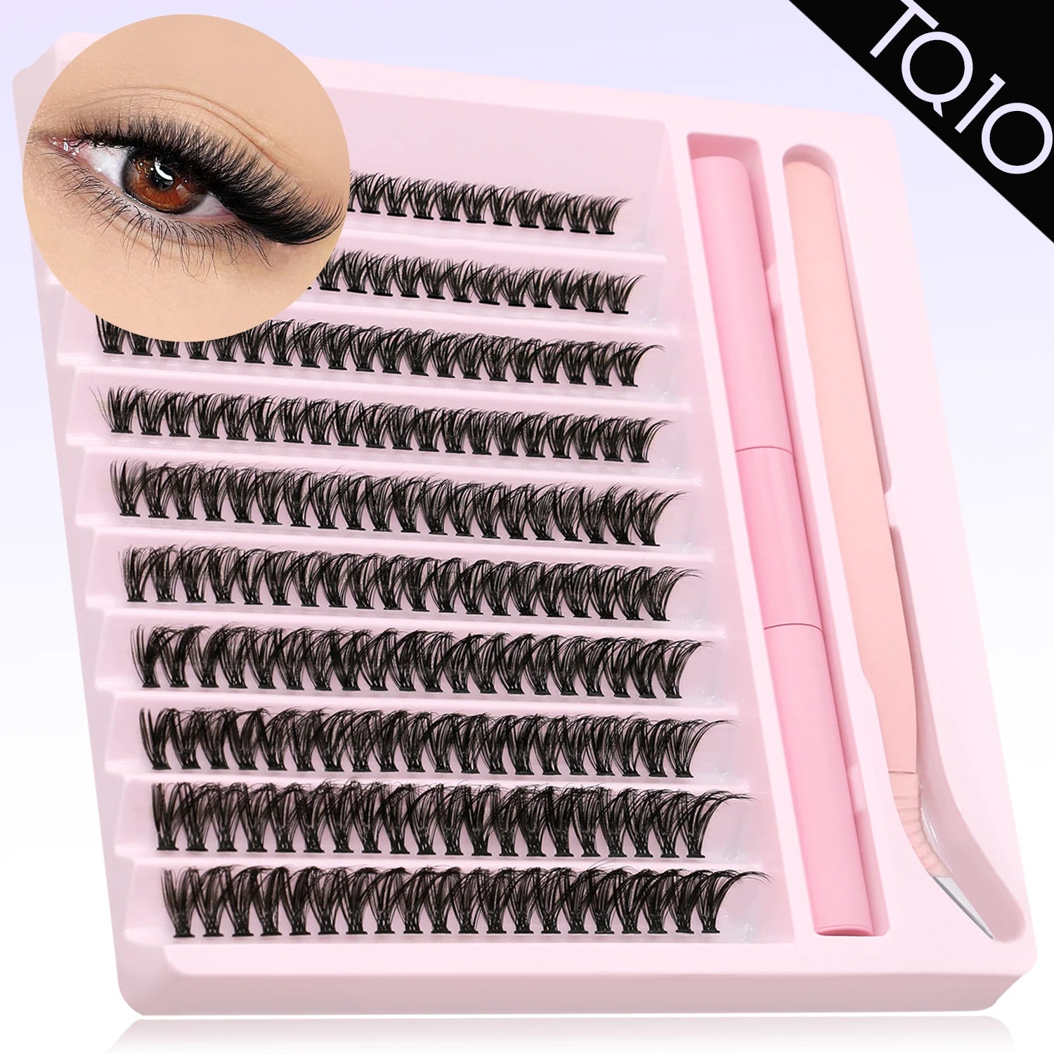 GROINNEYA DIY Eyelash Clusters Kit with Strong Hold - Smarsty