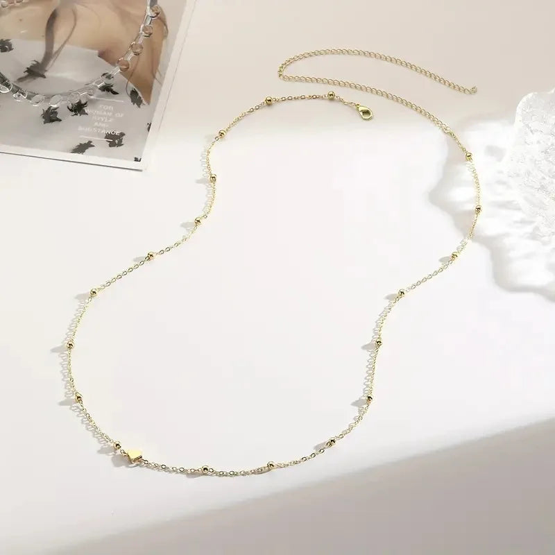 Girls Gold Beaded Belly Chain for Beach Fashion - Smarsty