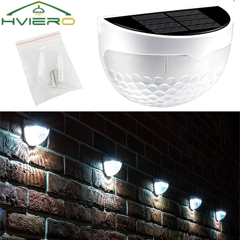 LED Solar Waterproof Fence Lamp for Garden Pathway - Smarsty