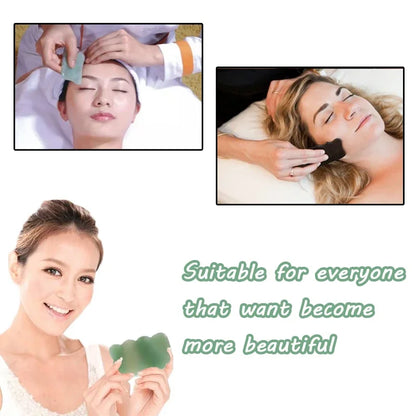 Rose Quartz Gua Sha Facial Massage Tool for Lifting and Firming - Smarsty