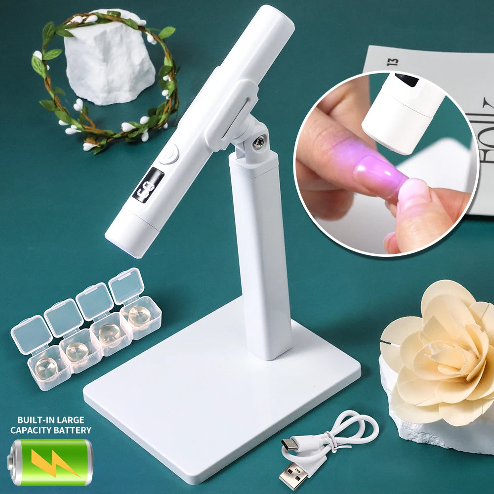 Portable Mini Nail UV LED Lamp for Quick Drying - Smarsty