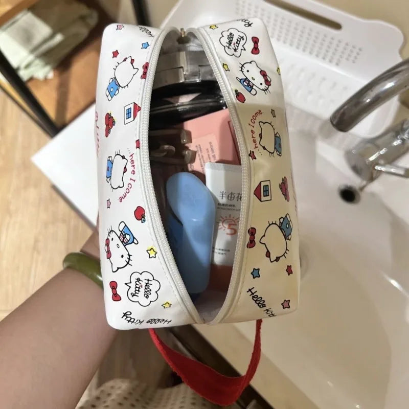 Cute Cat Oxford Makeup Bag Portable Travel Case Waterproof - Smarsty