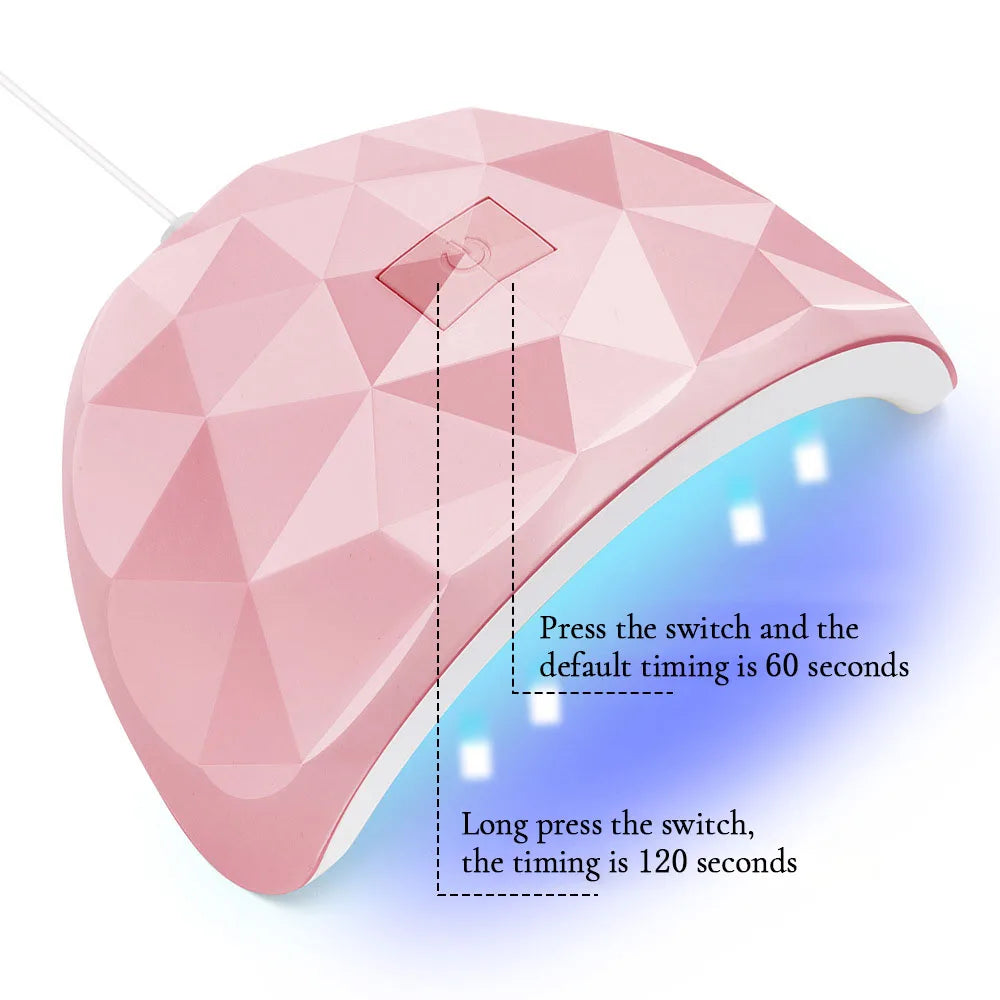 54W UV LED Nail Dryer Lamp for Quick Drying - Smarsty