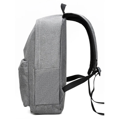 Men's backpack made of nylon, suitable for school, business trips and single or double shoulder carrying - solid color design - Smarsty