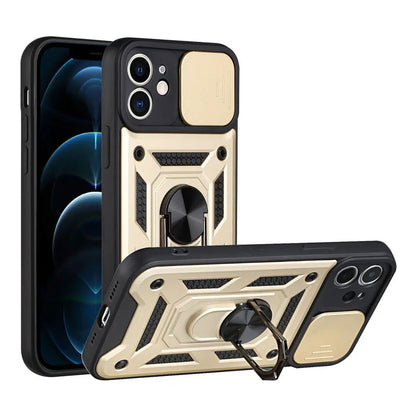 Smarsty Rugged Iphone Armor Case With Camera Lens Protector -