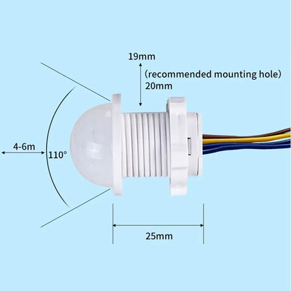 2PCS Smart PIR Motion Sensor Light Switches Auto On Off - Smarsty